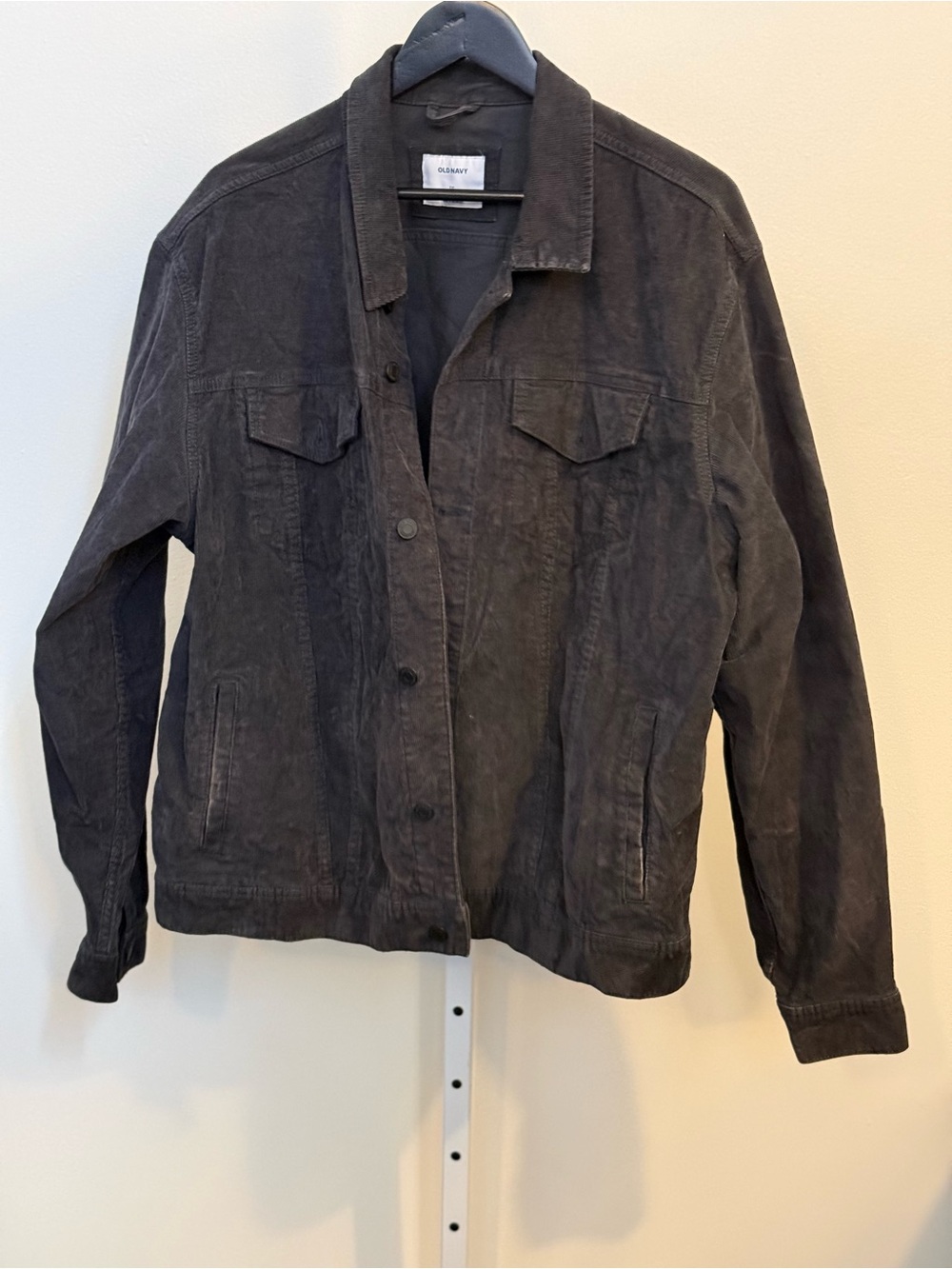 Old Navy Men's Black Corduroy Jean Jacket